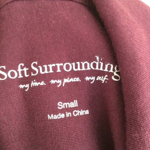 Soft Surroundings Wine Button Top s - Picture 7 of 9